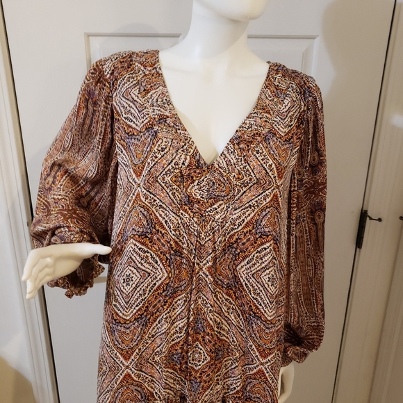 Anthropologie Sabia Flounced Tunic Dress Size Large - Picture 2 of 11